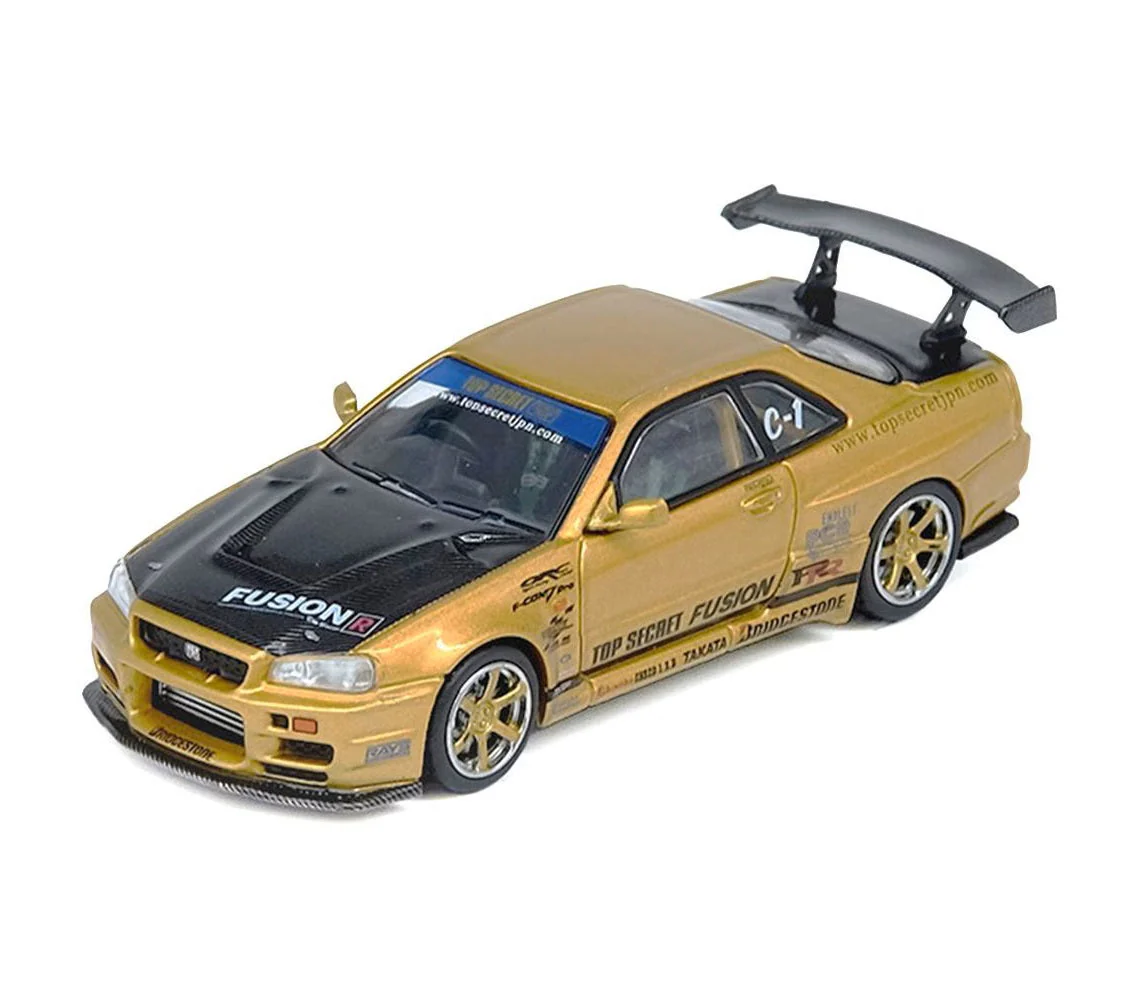 Nissan TOP SECRET R34 GT-R Gold